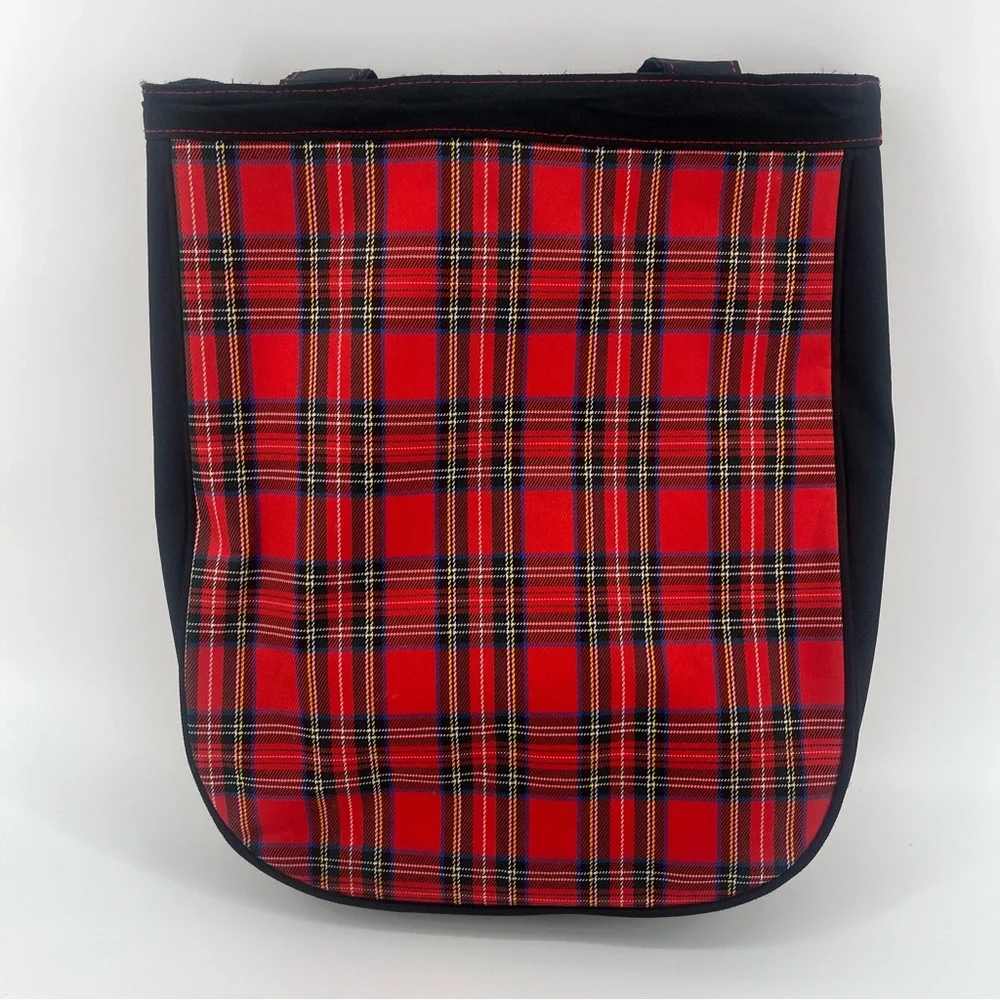 Vintage Disney Winnie The Pooh Embroidered Plaid Tote Bag